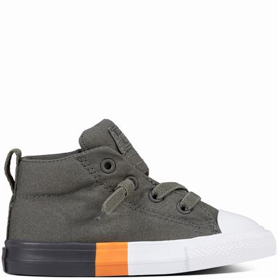 Converse Chuck Taylor All Star Street Tri-block Midsole High Tops Kids - Black Shoes (311THRVP)